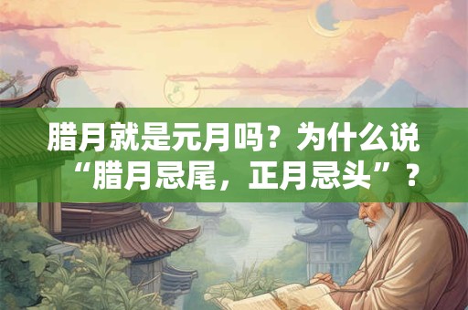 腊月就是元月吗？为什么说“腊月忌尾，正月忌头”？