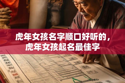 虎年女孩名字简单大方洋气，虎年女孩取名宜用字