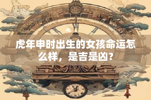 详细阅读:虎年申时出生的女孩命运怎么样,是吉是凶? 虎年申时出生的女孩命运怎么样,是吉是凶?