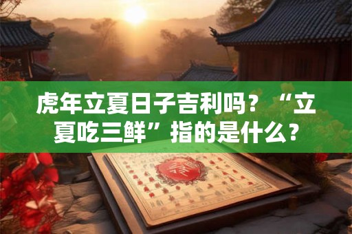 虎年立夏日子吉利吗？“立夏吃三鲜”指的是什么？