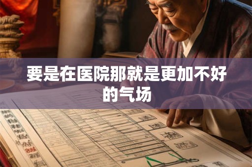 要是在医院那就是更加不好的气场