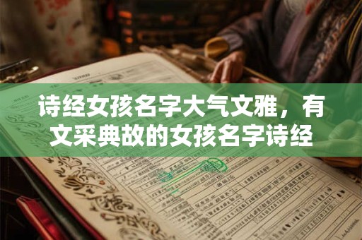 诗经女孩名字大气文雅，有文采典故的女孩名字诗经