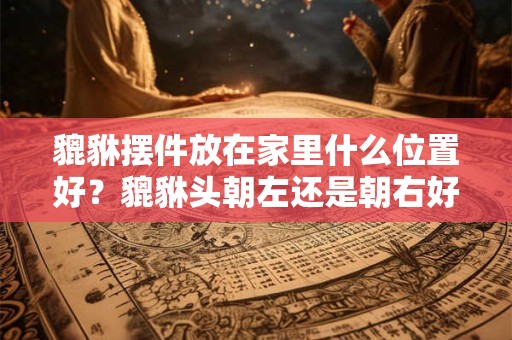 貔貅摆件放在家里什么位置好？貔貅头朝左还是朝右好？