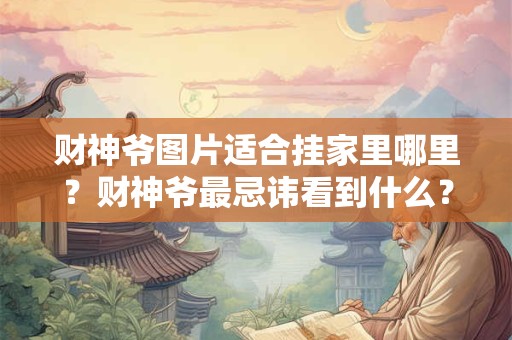 财神爷图片适合挂家里哪里？财神爷最忌讳看到什么？