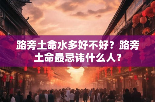 路旁土命的人适合什么颜色？忌讳什么颜色？