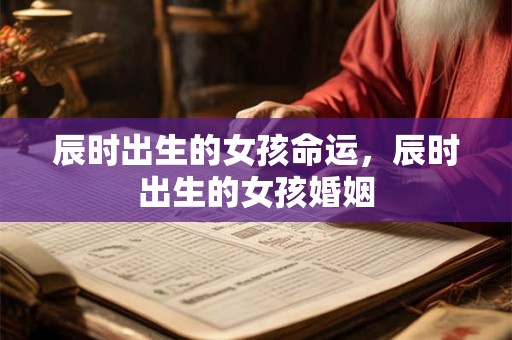 辰时出生的女孩命运，辰时出生的女孩婚姻