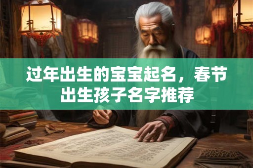 过年出生的宝宝起名，春节出生孩子名字推荐