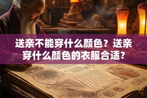 送亲为什么要小孩子去？女方送亲人员具体讲究