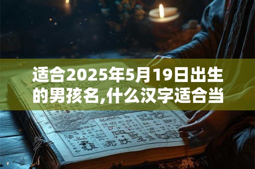 适合2025年5月19日出生的男孩名,什么汉字适合当名字