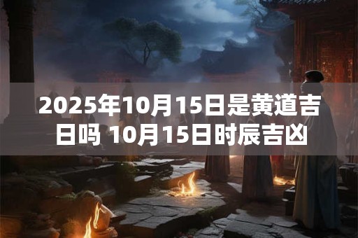 2025年10月15日是黄道吉日吗 10月15日时辰吉凶