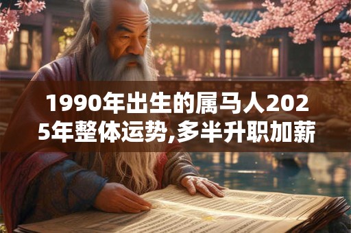 详细阅读:1990年出生的属马人2025年整体运势,多半升职加薪 1990年出生的属马人2025年整体运势,多半升职加薪