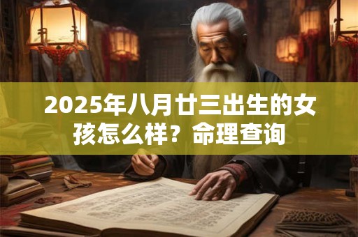 2026年八月廿三出生的女孩怎么样?命理查询 2026年八月廿三出生的女孩怎么样?命理查询