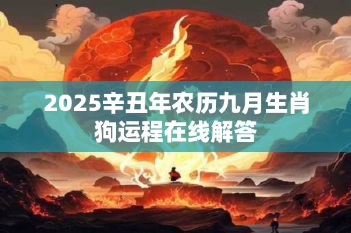 2025辛丑年农历九月生肖狗运程在线解答