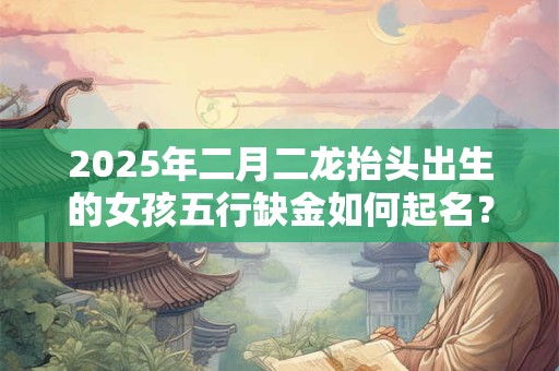 2025年二月二龙抬头出生的女孩五行缺金如何起名？