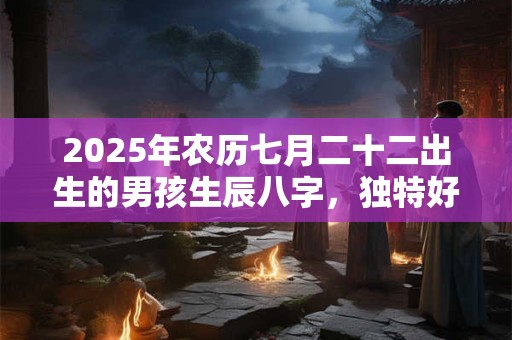 2025年农历七月二十二出生的男孩生辰八字，独特好听的男生名字