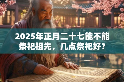2025年正月二十七能不能祭祀祖先，几点祭祀好？