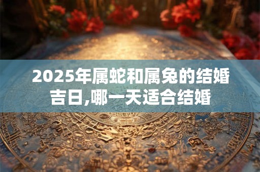 2025年属蛇和属兔的结婚吉日,哪一天适合结婚