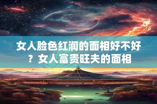 女人脸色红润的面相好不好？女人富贵旺夫的面相