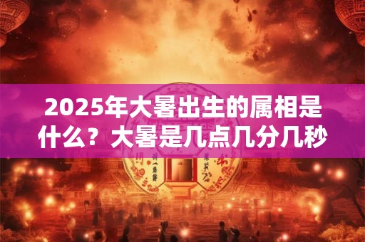 2025年大暑出生的属相是什么？大暑是几点几分几秒？