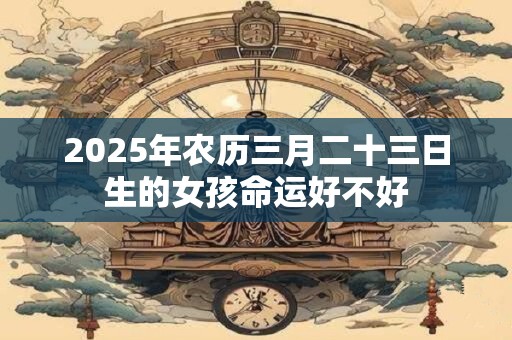 2025年农历三月二十三日生的女孩命运好不好