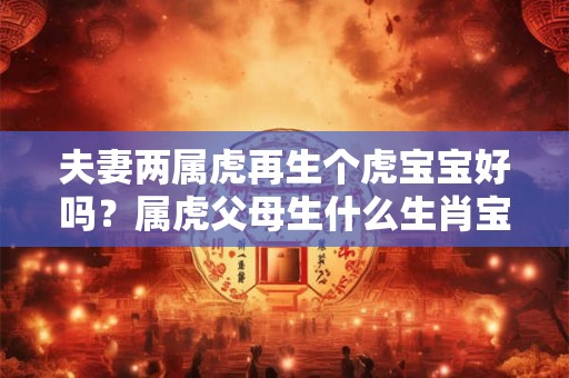 夫妻两属虎再生个虎宝宝好吗？属虎父母生什么生肖宝宝最好