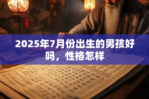 2025年7月份出生的男孩好吗，性格怎样