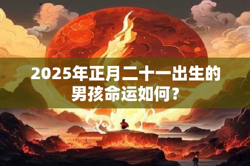2025年正月二十一出生的男孩命运如何？
