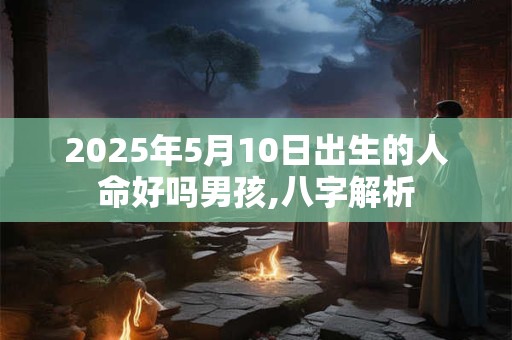 2025年5月10日出生的人命好吗男孩,八字解析