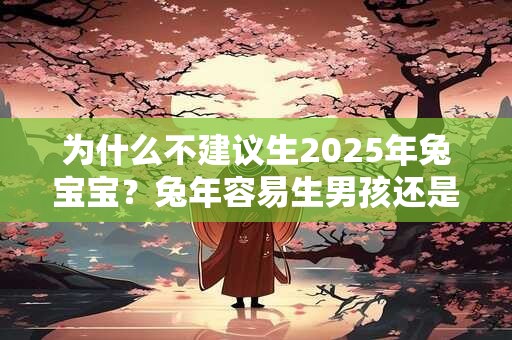 为什么不建议生2025年兔宝宝？兔年容易生男孩还是女孩？
