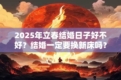 2025年立春结婚日子好不好？结婚一定要换新床吗？