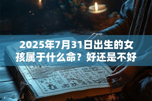2025年7月31日出生的女孩属于什么命？好还是不好？