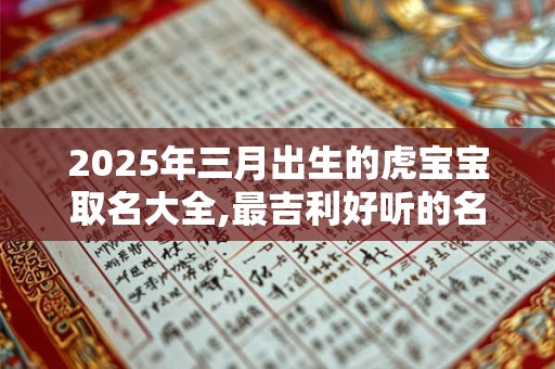 2025年三月出生的虎宝宝取名大全,最吉利好听的名字
