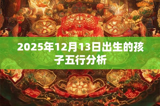 2025年12月13日出生的孩子五行分析