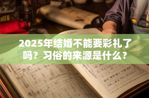 2025年结婚不能要彩礼了吗？习俗的来源是什么？