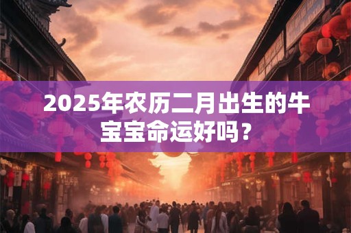 2025年农历二月出生的牛宝宝命运好吗？