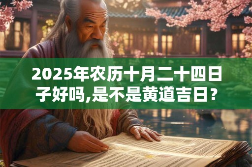 2025年农历十月二十四日子好吗,是不是黄道吉日？