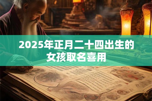 2025年正月二十四出生的女孩取名喜用