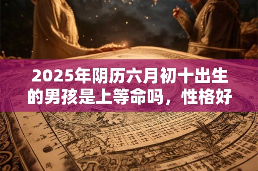 2025年阴历六月初十出生的男孩是上等命吗，性格好不好相处？
