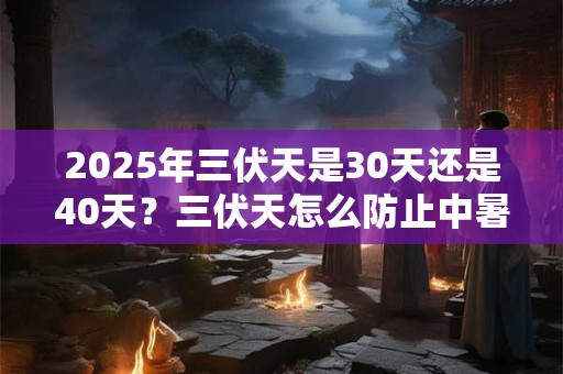 2025年三伏天是30天还是40天？三伏天怎么防止中暑？