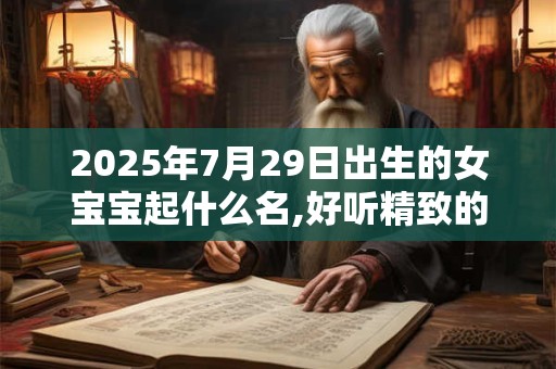 2025年7月29日出生的女宝宝起什么名,好听精致的名字