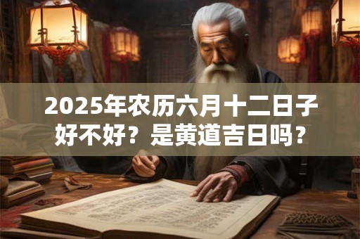 2025年农历六月十二日子好不好？是黄道吉日吗？