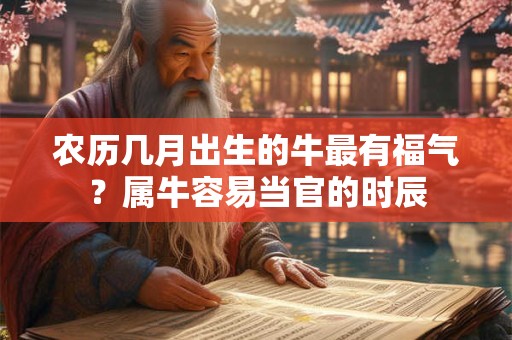 农历几月出生的牛最有福气？属牛容易当官的时辰