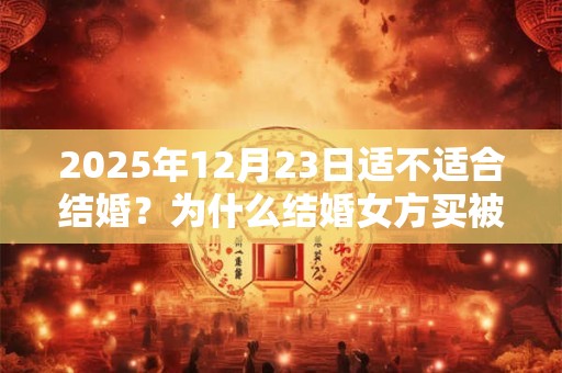 2025年12月23日适不适合结婚？为什么结婚女方买被子？