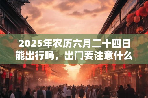 2025年农历六月二十四日能出行吗，出门要注意什么？