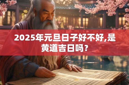 2025年元旦日子好不好,是黄道吉日吗？