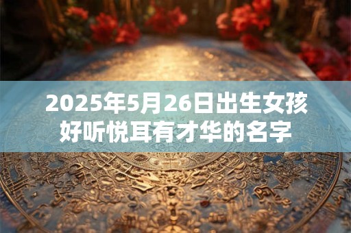 2025年5月26日出生女孩好听悦耳有才华的名字