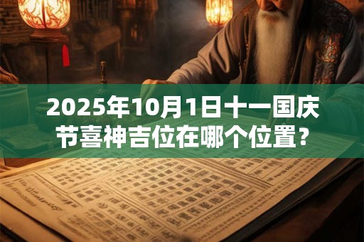 2025年10月1日十一国庆节喜神吉位在哪个位置？