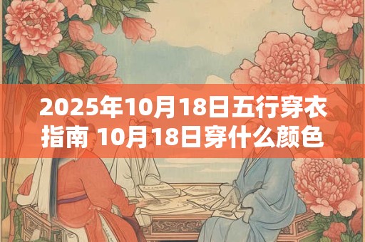 2025年10月18日五行穿衣指南 10月18日穿什么颜色衣服
