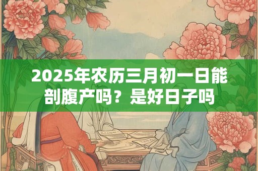 2025年农历三月初一日能剖腹产吗？是好日子吗