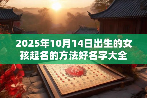 2025年10月14日出生的女孩起名的方法好名字大全